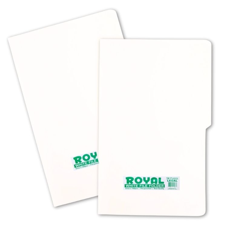 Royal White Folder 14pts