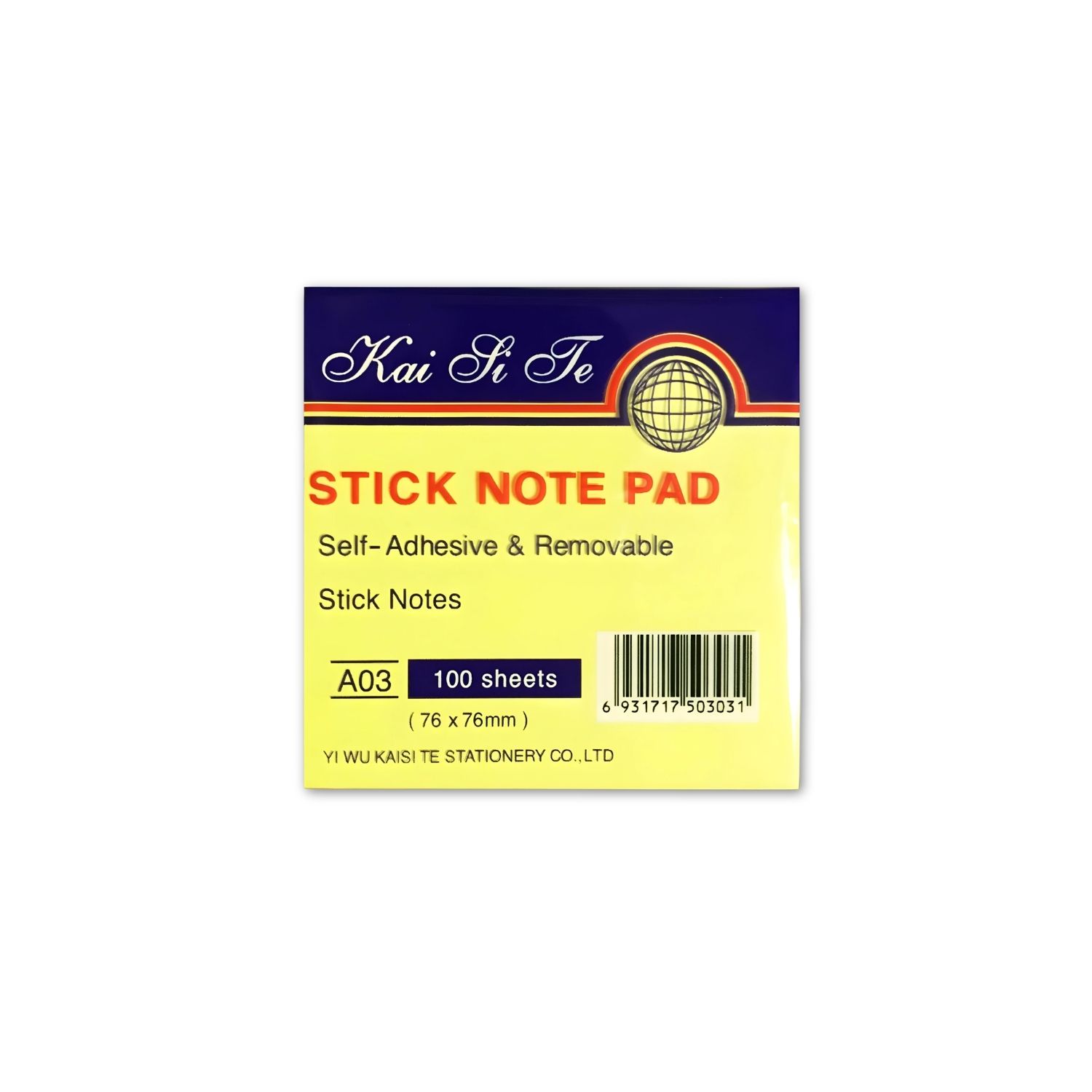 Stick On Note Ordinary Yellow