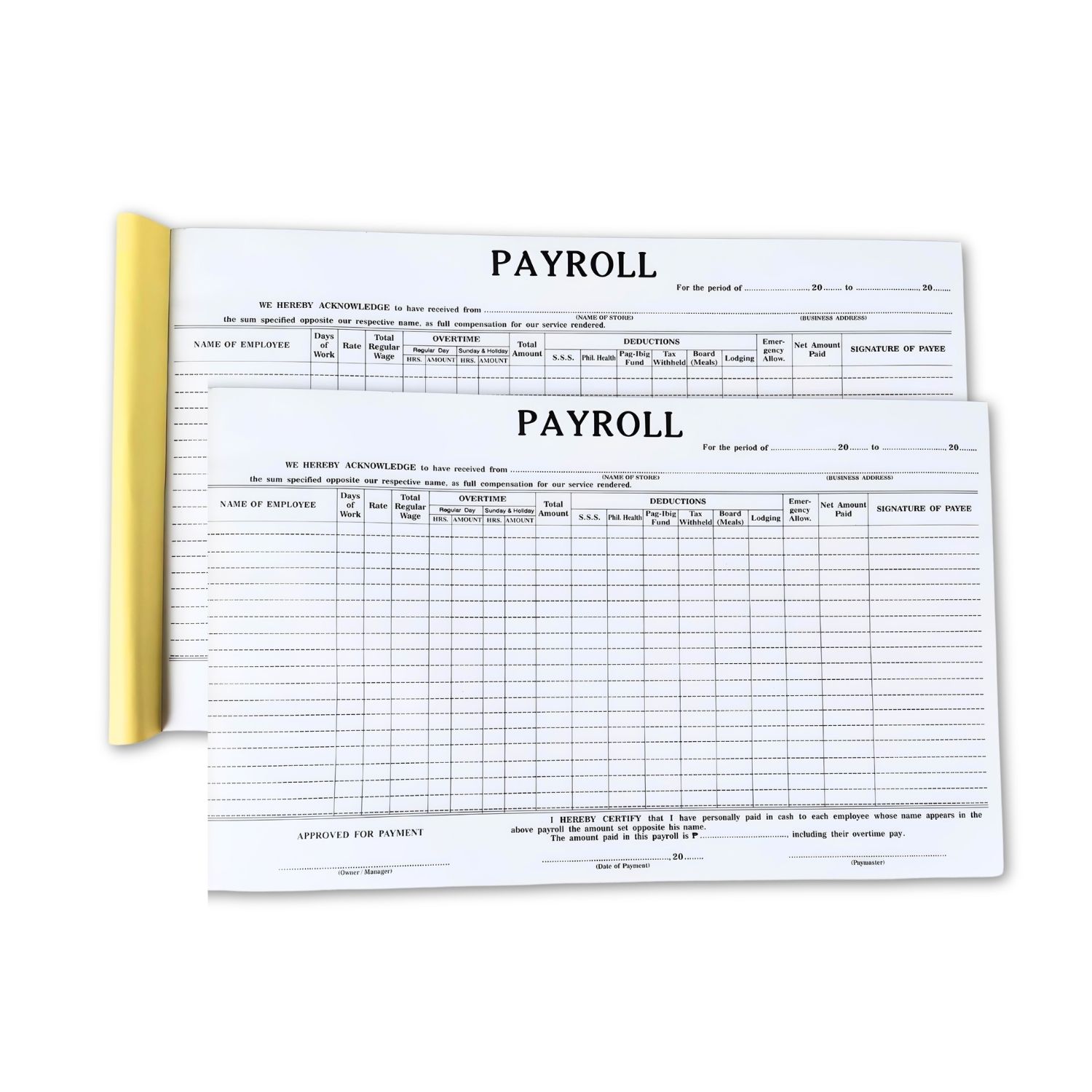 Payroll with Pad