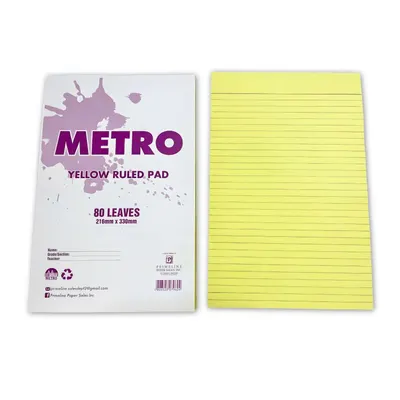 Metro Yellow Pad 80lvs