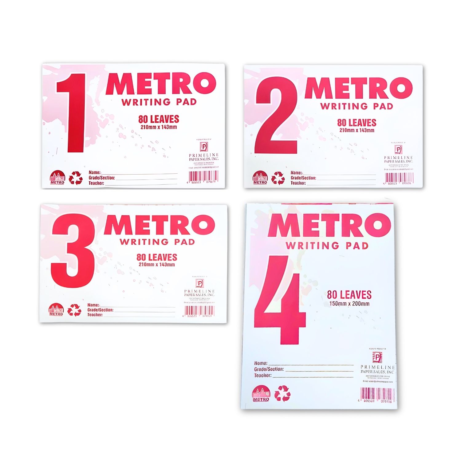 Metro Writing Pad 80lvs