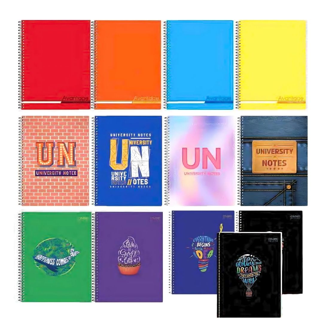 Advance University Spiral and Yarn Notebook