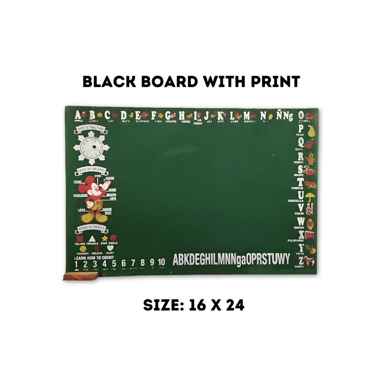 Blackboard with Print