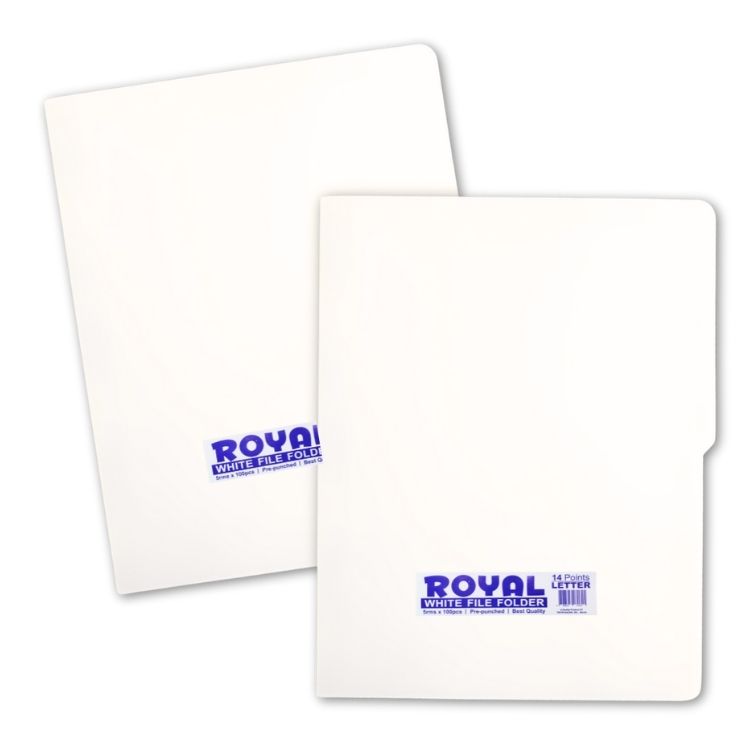 Royal White Folder 14pts