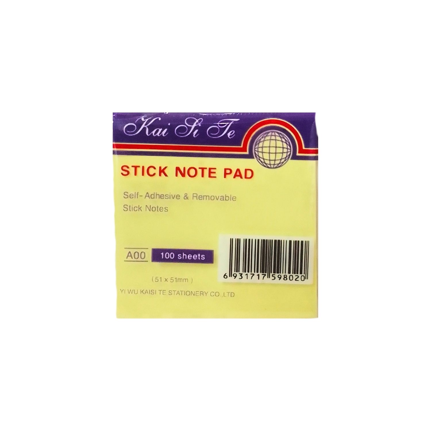 Stick On Note Ordinary Yellow