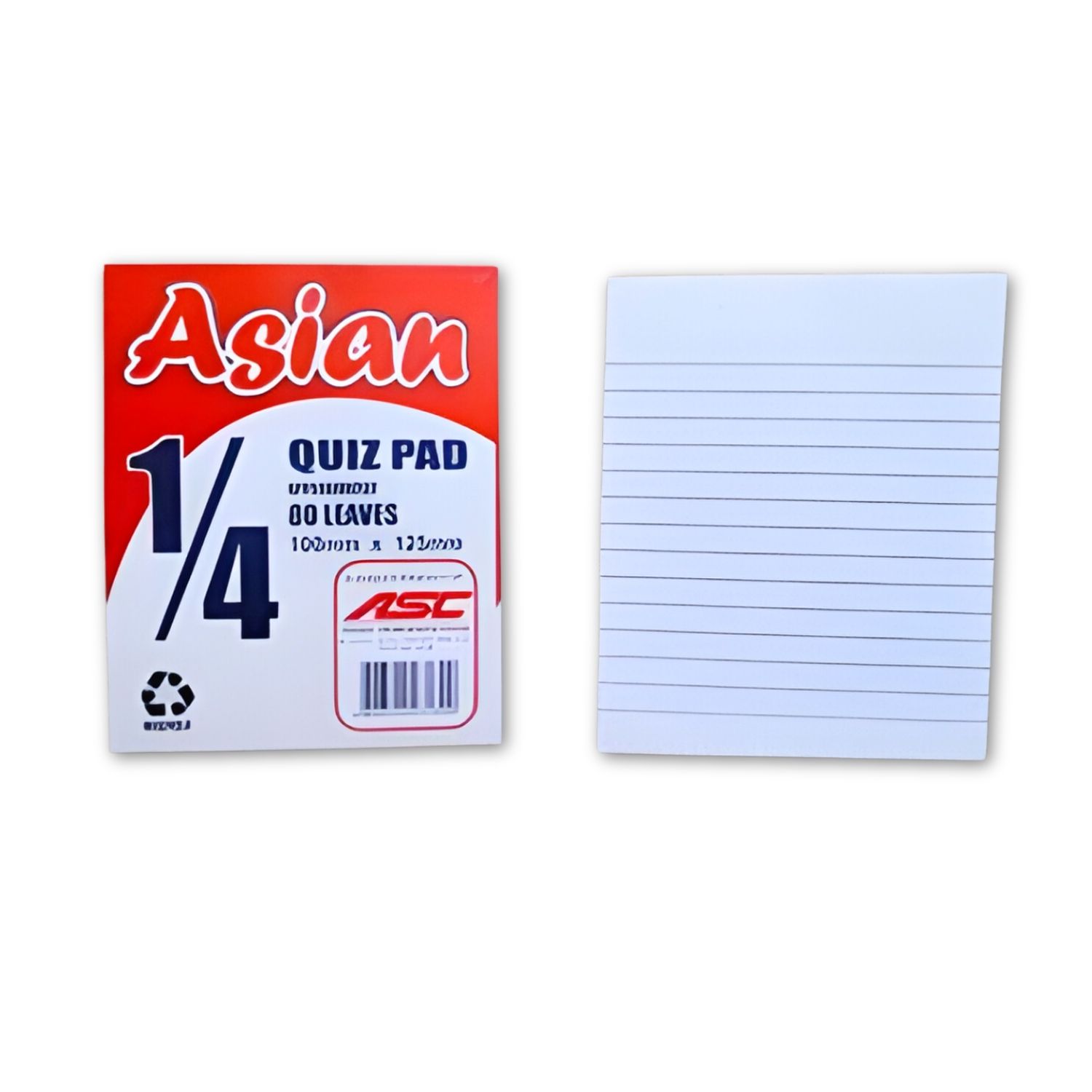 Asian Quiz Pads 1/4, 1/2
