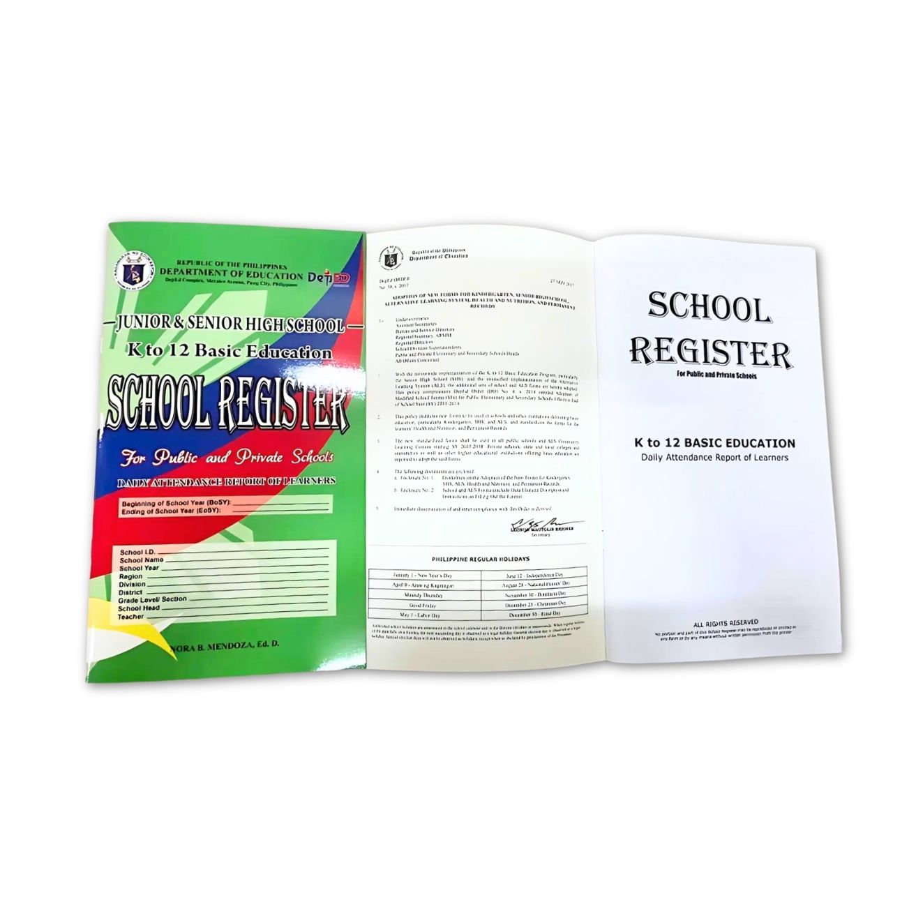 Vanda School Register Small